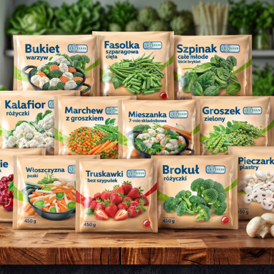 Unifreeze mrożonki warzywne. Frozen vegetables.